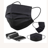 BLACK COLOR 3 PLY DISPOSABLE LEVEL 2 MASKS